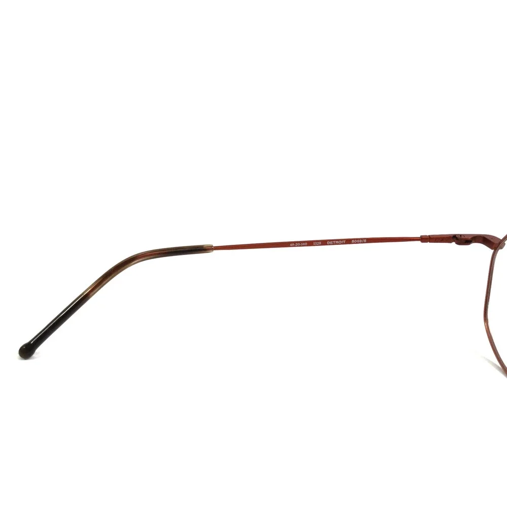 Gigi Studios Eyeglasses Frame DETROIT 8069/8 Matte Rust Bronze Brown 49-20-140